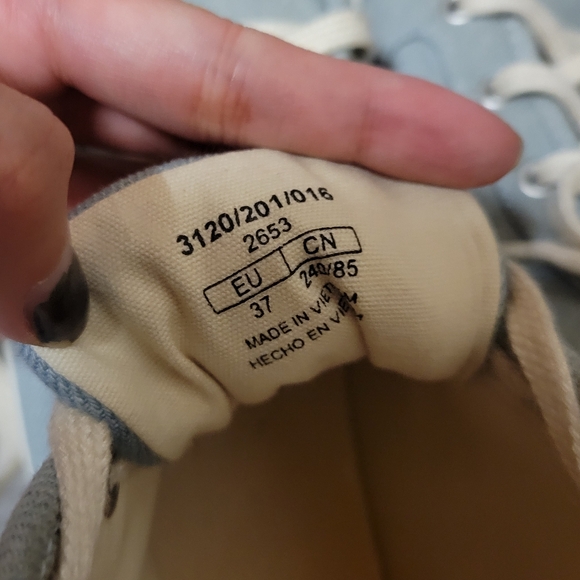 ZARA denim platform lace sneakers - Picture 4 of 6